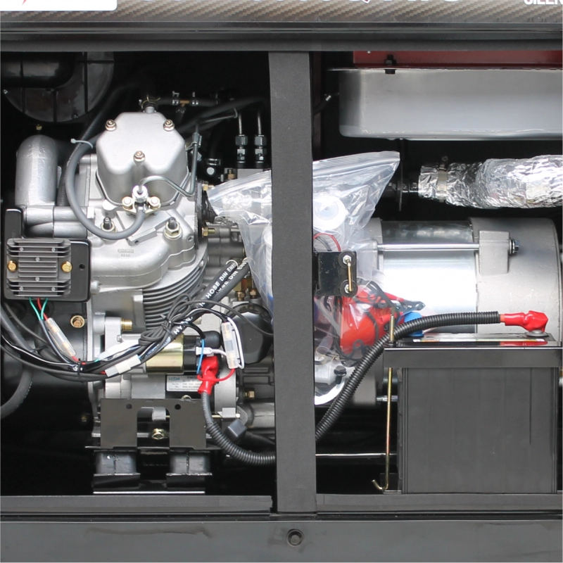 Generator de curent insonorizat SENCI SCD13000Q-ATS putere maxima 11 kW 230V Diesel rezervor 26 L AVR pornire electrica ATS inclus