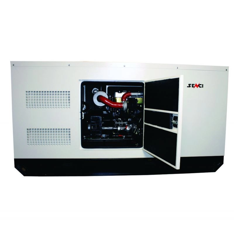 Generator de curent insonorizat SENCI SCDE72i-YS putere maxima 57 kW 400V Diesel rezervor 130 L AVR ATS inclus