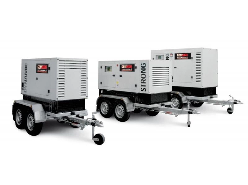 Generator de curent insonorizat Genmac Strong G30IS putere maxima 26 kW 230V/400V motor Iveco Diesel rezervor 100 L AVR