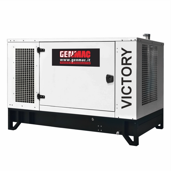 Generator de curent silent GENMAC G60BS putere maxima 55 kW 230V/400V Diesel rezervor 90 L AVR WH