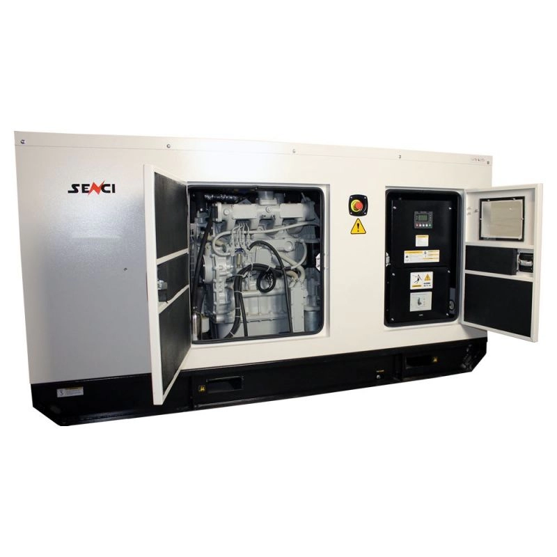 Generator de curent insonorizat SENCI SCDE97i-YS putere maxima 77 kW/400V 25 kW/230V Diesel rezervor 140 L AVR ATS inclus