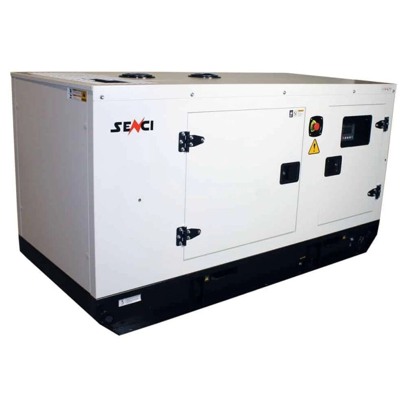 Generator de curent insonorizat SENCI SCDE125i-YCS putere maxima 100 kW 400V Diesel rezervor 340 L AVR ATS inclus