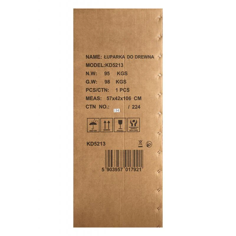 Despicator lemne vertical Kraft & Dele KD5213 hidraulic putere 3.5 kW 230V putere despicare 8T diametru bustean 350 mm lungime bustean 520 mm