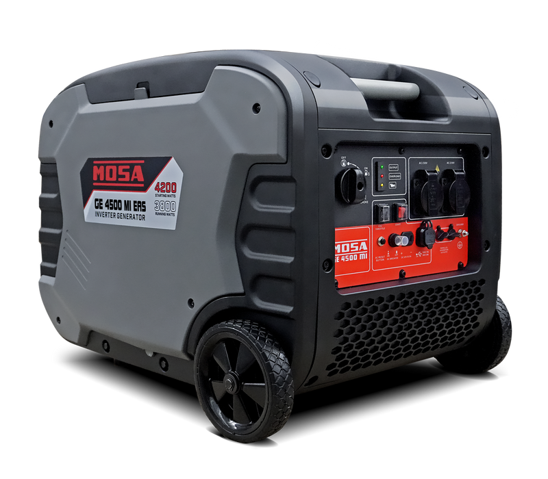 Generator curent MOSA GE 4500 MI Inverter putere 4.2kW monofazat 230V benzina rezervor 12L pornire electrica AVR