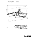 Pachet Fierastrau pentru crengi METABO MS18LTX15 + Set 2 acumulatori 18V Lipower 2.0Ah si incarcator SC36