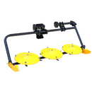 Minitractor ProGARDEN Campo T18 V25.1 4x4 18CP benzina hidraulica fata-spate roti 6.00-12 cu freza tractata plug reversibil tocator vegetatie cositoare cu discuri si lama zapada/pietris