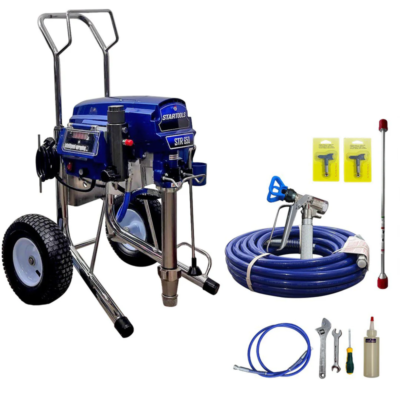 Pompa mixta gletuit si vopsit cu piston STARTOOLS R650 debit 8.0L/min motor 4500W