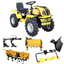 ProGARDEN Campo T12 Minitractor G2.1 4x4, 12CP, diesel, hidraulica fata-spate, roti 6.00-12 cu freza tractata, plug cu doua brazdare, tocator vegetatie, cositoare cu discuri si lama zapada/pietris