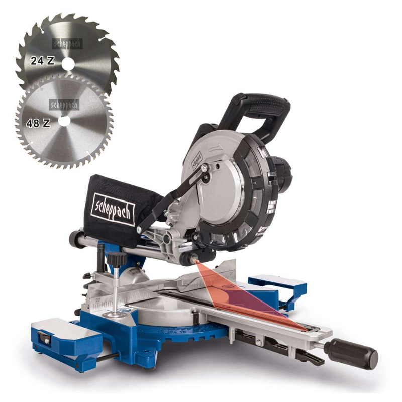 Fierastrau debitat Scheppach HM 216 putere 2000 W turatie 4700 rpm panza 216 mm