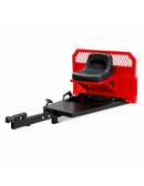 Remorca DKD 750 Premium capacitate max 750 kg roti 5.00-12" dimensiuni bena 140x100x45 cm obloane inaltate basculare scaun cu spatar din burete frana picior frana mana