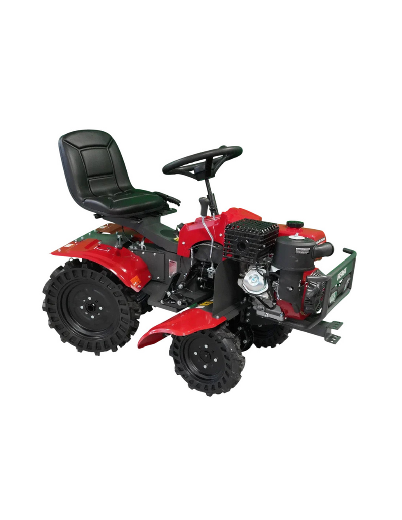 Mini tractor Weima WMZ01C 4x4 16CP benzina 420cc pornire electrica 3+1 viteze latime lucru 105 cm freze roti metalice