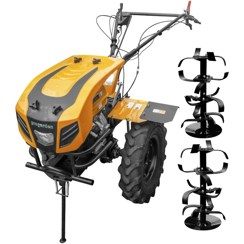 Motocultor cu diferential ProGARDEN Campo 1844 motor 18 CP benzina Euro 5 3+1 viteze latime lucru 162 cm freze roti 6.00-12-Motocultor