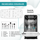 RESIGILAT: Masina de spalat vase incorporabila Samus SBDW46.5 9 seturi 5 programe clasa E latime 45 cm afisaj electronic LED functie incarcare la jumatate pornire intarziata