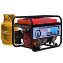 Generator curent electric profesional cu alimentare hibrida GPL/Benzina Media Line MLG 3500/2 putere maxima 3,8 KVA(3 KW) AVR motor 7 CP monofazat bobinaj 100% cupru