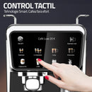 Espressor cafea Samus Cafe Luxe 20 K cafea macinata + capsule 20 bar 1350 W capacitate 1.5 litri rezervor lapte 8 bauturi presetate afisaj digital tactil tehnologie Thermalblock curatare automata negru + argintiu