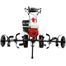 Motocultor Media Line MS 7100 CF motor 7 CP latime lucru 90 cm 2+1 viteze freze roti cauciuc roti metal rarita fixa plug arat plug cartofi 3l ulei AgroPro