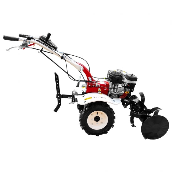 Motocultor Media Line MS 7100 CF motor 7 CP latime lucru 90 cm 2+1 viteze freze roti cauciuc roti metal rarita fixa plug arat 3l ulei AgroPro