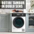 Uscator de rufe Samus SWDP-816 pompa de caldura 8 kg clasa E latime 59.8 cm functie Antisifonare blocare acces copii optiune pornire intarziata