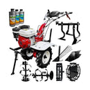 Motocultor Media Line MS 7100 CF motor 7 CP latime lucru 90 cm 2+1 viteze freze roti cauciuc roti metal rarita fixa plug cartofi cultivator 3l ulei AgroPro