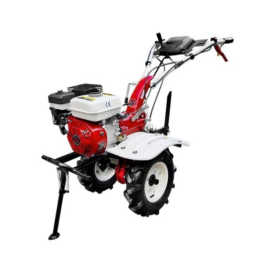 Motocultor Media Line MS 7100 CF motor 7 CP latime lucru 90 cm 2+1 viteze freze roti cauciuc roti metal rarita fixa plug cartofi cultivator 3l ulei AgroPro