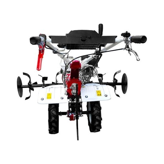 Motocultor Media Line MS 7100 CF motor 7 CP latime lucru 90 cm 2+1 viteze freze roti cauciuc roti metal rarita fixa plug cartofi cultivator 3l ulei AgroPro