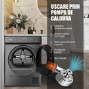 Uscator de rufe Samus SWDP-919DS 8 kg pompa de caldura 18 programe Clasa energetica E anti-sifonare blocare acces copii