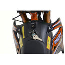 Minicross cu acumulator Hecht 54500 36 v 8 ah capacitate maxima 75 kg autonomie 20 km portocaliu