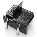 Friteuza cu aer cald Samus AF9BIG-S2500DW 2500 W 9 litri Separator compartiment detasabil Afisaj electronic color Touch Control Timer 10 programe Tehnologia Fry-Force 360°