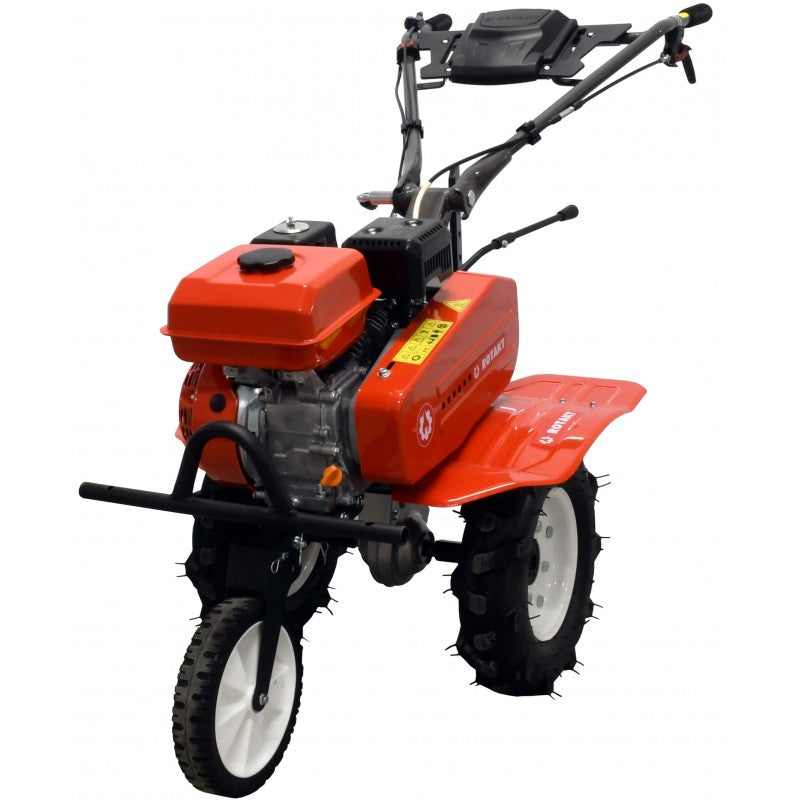 Motocultor Rotakt Rival RO75RS motor 7CP 212 cmc benzina 2+1 viteze latime lucru 56-83 cm freze roti cauciuc 4.00-8" remorca 2l ulei