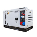 Generator de curent trifazat Hyundai DHY-10000SE-T putere maxima 10.6 kW diesel rezervor 25 L 400V AVR