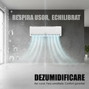 Aparat de aer conditionat Samus ACS-18K01 WIFI 18000 BTU A++ / A+ Wi-Fi inverter ventilatie functie incalzire mod eco I Feel timer mod de noapte autocuratare alb