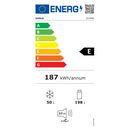 Frigider Samus SX346E cu 2 usi si 4 rafturi 248 litri clasa E argintiu inaltime 165.5 cm termostat reglabil dezghetare automata la frigider usi reversibile picioare reglabile