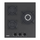 Plita  pe gaz incorporabila Samus  PSG-43SMGN1 3 arzatoare arzator Wok putere 6.2 kW aprindere electrica dispozitiv siguranta arzatoare latime 45 cm gratar fonta sticla cu acoperire Nano