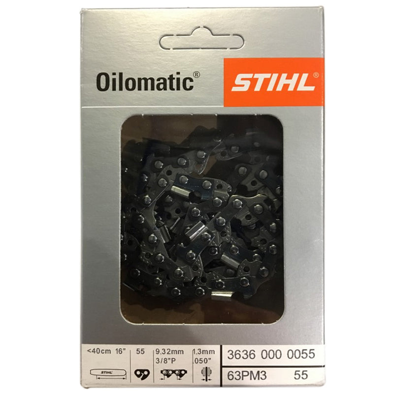 Lant 63 PM3  3/8" P 40cm 1.3mm STIHL Compatibil cu MS181, MS211, MS231, MS 201, MS 241, MS 201T, MSE 170, MSE 190, MSE 200, MSE 210, MSE 230.