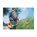 Motocoasa STIHL FS 131 putere 1.9 CP latime lucru 42 cm cutit pentru iarba 230-2 chinga dubla pentru umeri