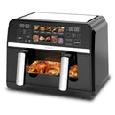 Friteuza cu aer cald Samus AF9BIG-S2500DW 2500 W 9 litri Separator compartiment detasabil Afisaj electronic color Touch Control Timer 10 programe Tehnologia Fry-Force 360°