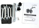 ProGARDEN Campo U16E motocultor multifunctional 14CP, benzina, EU V, pornire electrica, 3+2 viteze, reductor + BT-X90N freza tractata 900mm