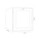 Racitor termoelectric (pentru vinuri) Samus SRV37CR12 3 rafturi din metal 33 litri capacitate 12 sticle clasa E racire termoelectrica iluminare interioara LED control tactil cu afisaj electronic 48 x 34.5 x 51.5 cm