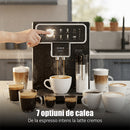 Espressor cafea Samus Perfection automat rasnita incorporata cafea boabe 15 bar 1350 W 7 bauturi automate capacitate 2.2 litri capacitate rasnita 300 g rezervor lapte 300 ml 5 nivele de macinare oprire automata protectie supraincalzire negru