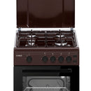 Aragaz pe gaz Samus SM450MPBS 4 arzatoare latime 50 cm dispozitiv siguranta plita si cuptor