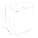 Lada frigorifica 2 in 1 Albatros LA115E 98 litri clasa E latime 54.5 cm functie Fast Freeze dubla functionalitate frigider / congelator termostat reglabil interior aluminiu alb