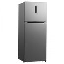 Frigider Albatros FA58NFXEcu 2 usi si 3 rafturi 415 litri Full No Frost clasa E argintiu inaltime 178 cm Chiller Zone functie Power Cool display touch control usi reversibile lumina interioara tip LED picioare reglabile