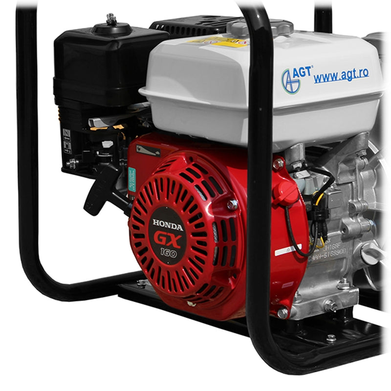 Motopompa apa murdara AGT WPT20HKX 2" motor Honda GX160 5.5 CP 163 cmc 4 timpi debit 30 mc/h refulare 28 m absorbtie 7 m
