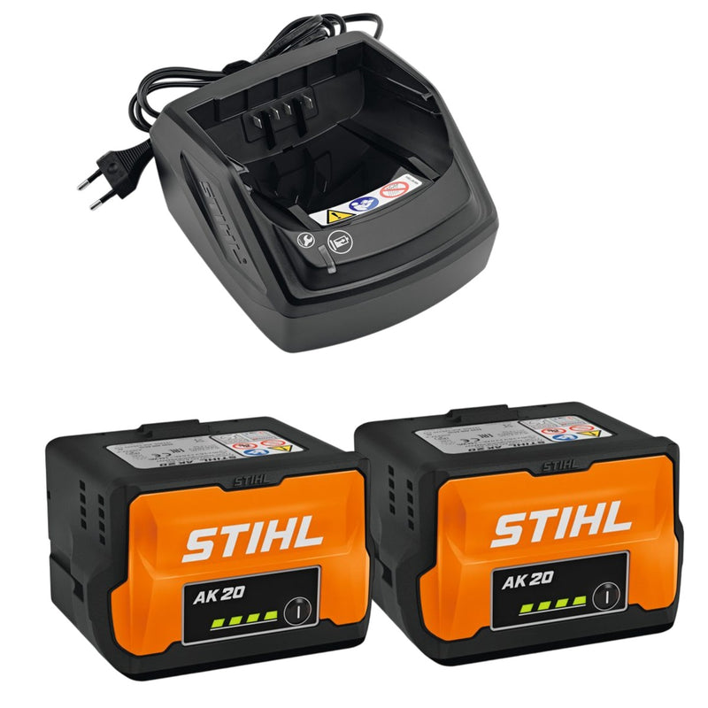 Set Incarcator STIHL AL 101 + 2x Acumulator STIHL AK 20 Plus
