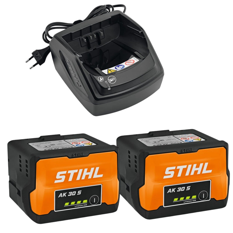 Set Incarcator STIHL AL 101 + 2x Acumulator STIHL AK 30 S Plus