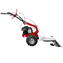 Motocoasa profesionala cu lama ROMTC87 motor Briggs&Stratton 3.5 CP bara cosire Europa 87 cm roti cauciuc pline 13x5.00-6 sistem brevetat dubla lama