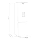 Combina frigorifica Samus SCX396NFDE 291 litri Full No Frost clasa E inaltime 185 cm dozator apa termostat reglabil usi reversibile iluminare LED picioare reglabile