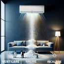 Aparat de aer conditionat Samus ACS-18K01 WIFI 18000 BTU A++ / A+ Wi-Fi inverter ventilatie functie incalzire mod eco I Feel timer mod de noapte autocuratare alb