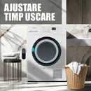 Uscator de rufe Samus SGDP-924 pompa de caldura 9 kg clasa D latime 60 cm memorare program favorit functie Antisifonare blocare acces copii optiune pornire intarziata