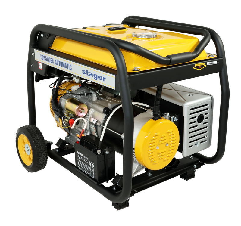 Generator curent Stager FD 6500ER putere 5.5 kW 230V benzina pornire electrica telecomanda AVR bobinaj cupru permite automatizare